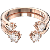Rosaguld Smykkesæt Swarovski Constella Ring - Rose Gold/Transparent