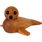 Brun Brugskunst Spring Copenhagen Baby Seal Dekorationsfigur 6cm