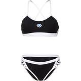 46 - Dame Bikinitoppe Arena Cross Back Solid Bikini Women black/white DE 2022 Swimsuits