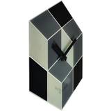 Nextime Cubic hexagonal kvarts vægmonterbar 37.5 x 43 cm grå Vægur