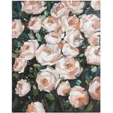 Lærred - Rund Brugskunst BigBuy Home Oliemaleri Roses Fyr (80 X 4 x 100 cm) Plakat