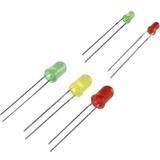 Gul Kasser & Kurve TRU Components LED-sortiment grøn, rød, gul ca. 3 mm, 5 mm Opbevaringsboks