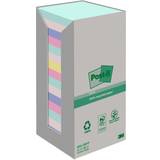 Kalendere & Notesblokke Recycled Notes 76x76mm Assorted Colours 100 Sheets Per Pad 16-pack