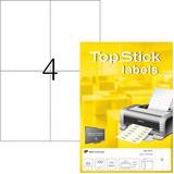 Mærkningsmaskiner & Etiketter Basis Etiketter TopStick 105x148,5mm (100)