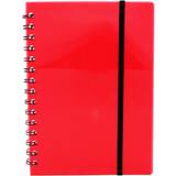 Kalendere & Notesblokke Büngers Notesbog A5 Plast med Spiralryg, rød