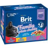 Brit Kæledyr Brit Premium Cat Pouches Family Plate (12x100g)