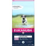Eukanuba Kæledyr på tilbud Eukanuba Grain Free Puppy Large Breed Salmon 12kg