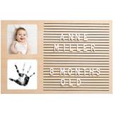 Glas Indretningsdetaljer Pearhead Babyprints Wooden Letterboard Picture Frame
