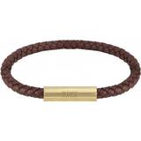 Hugo Boss Armbånd HUGO BOSS Braided Bracelet - Gold/Brown