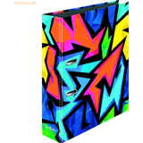 Herlitz Scrapbog Herlitz Neon Art, A4, Q-ring, Förvaring, Kartong, Multifärg, 8 cm