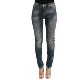 Dame - Elastan/Lycra/Spandex - Grøn Jeans Roberto Cavalli Wash Cotton Blend Slim Fit Jeans