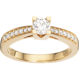 Transparent Smykker Scrouples Kleopatra Queen Ring (0.43ct) - Gold/Diamonds