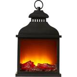 Plast Lysestager, Lys & Dufte Conzept LED Fireplace with Timer Lanterne 40cm