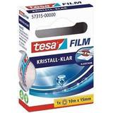Kasser & Kurve TESA Crystal Clear 2 Rolls 10m x 15mm Hand Dispenser Opbevaringsboks