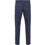 Selected 48 Bukser & Shorts Selected 175 Slim Fit Hose Trousers - Dark Blue