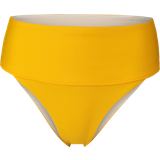36 - Elastan/Lycra/Spandex - Gul Badetøj Casall Mid Waist Bikini Brief - Bright Sunset Yellow