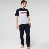 Lacoste Nattøj Lacoste Men’s Colourblock Stretch Cotton Long Pyjama Set Chine