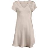 Silke Natkjoler Lady Avenue Pure Silk Nightgown with Lace