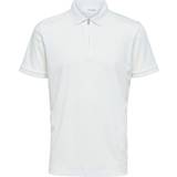 Selected Herre - M T-shirts & Toppe Selected Homme polo med lynlås Cloud dancer