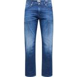 Brun - Herre Jeans Selected Homme Scott Jeans med lige ben vintagevask-Blå lys denim