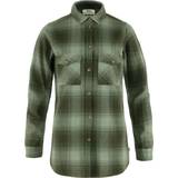 Bomuld - Dame - Grøn - XL Skjorter Fjällräven Women's Övik Twill Shirt Ls Deep Forest-Patina