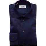 Eton Tøj Eton Dark Signature Twill Shirt Contemporary Fit Mand Langærmede Skjorter Ensfarvet hos Magasin