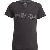 Sølv T-shirts Børnetøj adidas Junior Girls Linear Tshirt