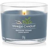Yankee Candle Blå Lysestager, Lys & Dufte Yankee Candle Bayside Cedar Duftlys 37g
