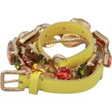 8 - Dame - Gul Bælter Dolce & Gabbana DG Multicolor Crystals Waist Belt