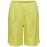 Y.A.S Gul Bukser & Shorts Y.A.S Yastancy Shorts Kvinder Lemon Tonic