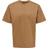 Only & Sons Overdele Only & Sons Fred T-shirt, Chipmunk