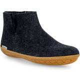 Glerups Sort Sko Glerups Wool Boot - Charcoal/Honey Rubber