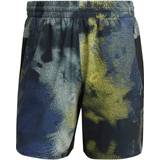 Multifarvet - S Bukser & Shorts adidas D4T HIIT Allover Print Training Shorts - Multicolor/Impact Yellow