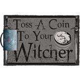 Legetøj The Witcher Toss A Coin Door Mat (One Size) (Grey/Black)