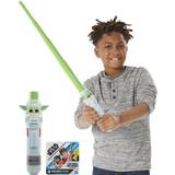 Star Wars Legetøjsvåben Star Wars Lightsaber The Child Grogu-sværd til rolleleg udtrækkeligt sværdblad grøn