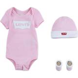 Øvrige sæt Børnetøj på tilbud Levi's Baby Batwing Onesie Set 3pcs - Pink/Fairy Tale (864410013)