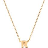 Orelia Smykker Orelia Plated Initial R Necklace Giftbox, Halskæder