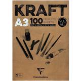 Brun Skitse- & Tegneblok Clairefontaine Brown Kraft A3 Sketch Pad