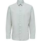 Selected Hvid Overdele Selected Slhslimnew-Linen Shirt Ls W Noos