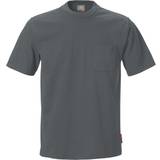 Kansas Tøj Kansas T-shirt med brystlomme Mørkegrå