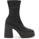 Stella McCartney Gummi Støvler Stella McCartney Skyla Chunky Platform Ankle Boots - Black