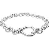 Bismarck Armbånd Pandora Chunky Infinity Knot Chain Bracelet - Silver