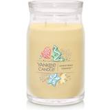 Beige - Bomuld Lysestager, Lys & Dufte Yankee Candle Christmas Cookie 2-Wick Duftlys 567g