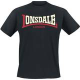 Lonsdale Sort Tøj Lonsdale London Two Tone T-shirt Herrer