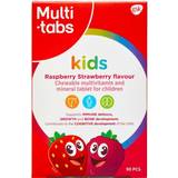 Multi-tabs Vitaminer & Mineraler Multi-tabs Children's vitamin with Raspberry/Strawberry flavour 90 stk