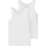 12-18M - Piger Toppe Name It Tank Top 2-pack - Bright White (13208843)