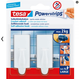 Vægdekorationer TESA Powerstrips Kroge LARGE CLASSIC (2 kg) Hvid 2 stk Billedkrog