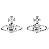 Uskyld spin Skalk Vivienne Westwood Mayfair Bas Relief Earrings - Silver/Transparent • Pris »