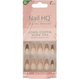Spidser Nail HQ Long Coffin Nude Tips 24-pack