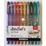 Zebra Hobbyartikler Zebra Doodler'z Glitter Gel 10-pack